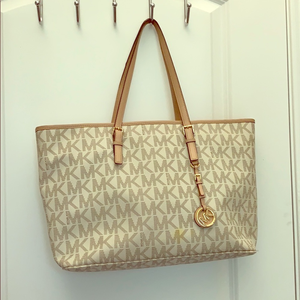 Michael Kors canvas print bag